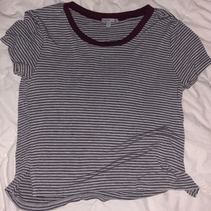 Striped crop top